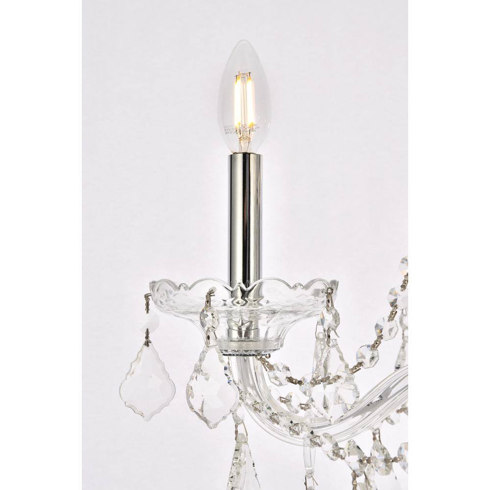 Alt View 5. Elegant Lighting - Verona 5 light Chrome Chandelier Clear Royal Cut Crystal - Chrome.