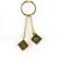 Alt View 1. SalesOne LLC - Star Wars Han Solo Lucky Sabacc Dice Keychain - Gold.