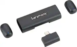 Saramonic - Air-SE 2-Person Ultra-Mini Wireless Mic System w/ USB-C Receiver Output - Black