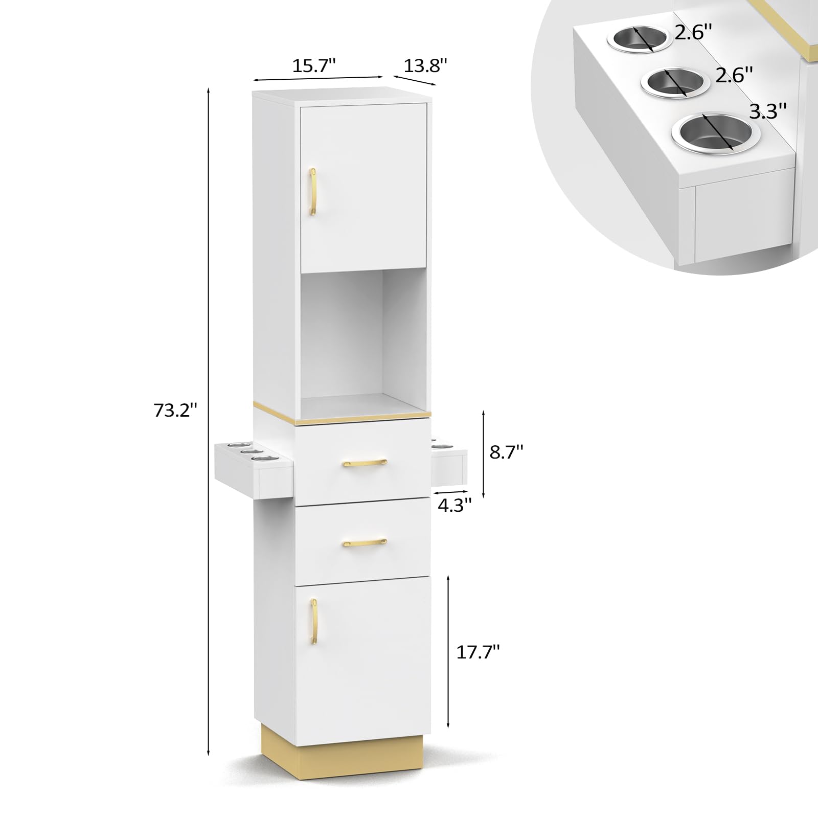 2.6" 15.7" 13.8" 2.6" 3.3" 73.2" 8.7" 4.3" 17.7"