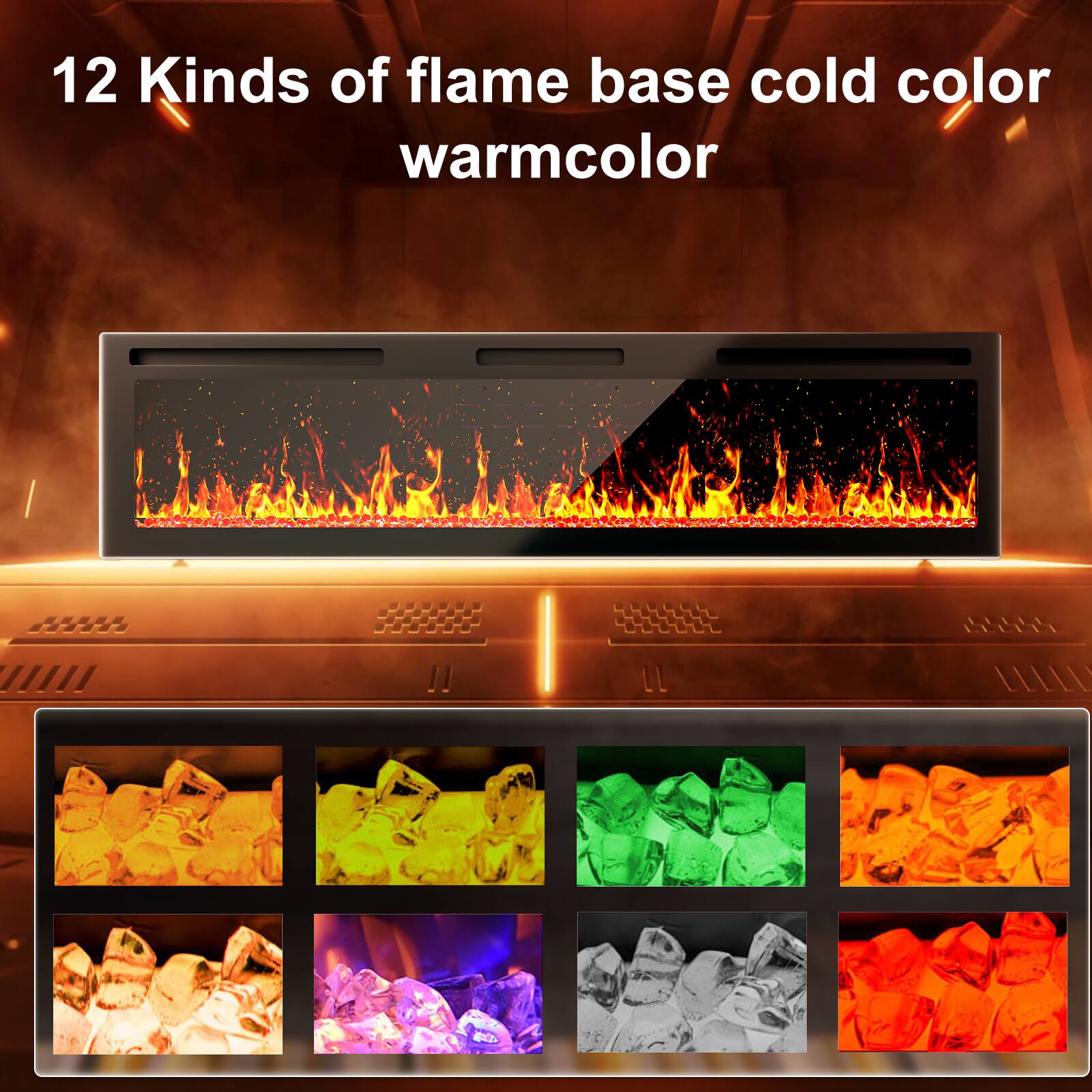 12 Kinds of flame base cold color warmcolor