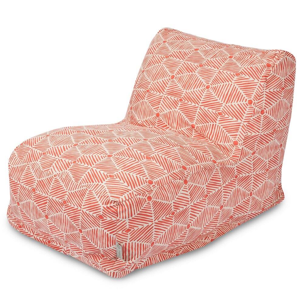 Front. Majestic Home - Chair Lounger Charlie Salmon - Pink.