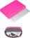 Left. mosiso - Puffy Laptop Sleeve 13-13.3 inch for MacBook Air 13 13.6 M4 M3 M2 M1/Pro 13/Pro 14, HP Dell ASUS Lenovo - Rose Red.
