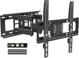 FINEAK - Full Motion TV Mount for Most 26-65 Inch Tvs, Swivel and Tilt - Black