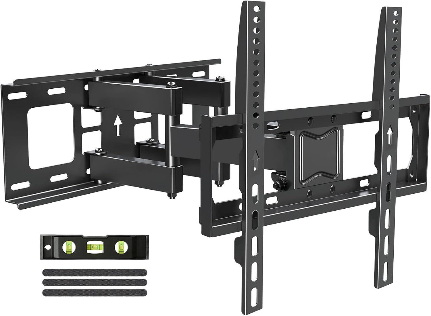 Front. FINEAK - Full Motion TV Mount for Most 26-65 Inch Tvs, Swivel and Tilt - Black.