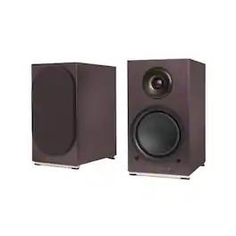 Triangle - AIO Twin Powered Bookshelf Speakers Pair - Eggplant
