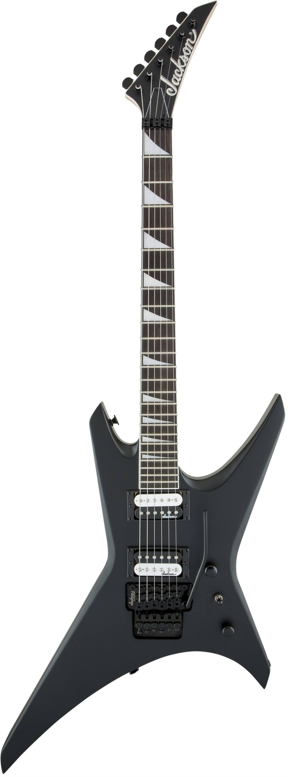 Left. Jackson - Jackson JS Series Warrior JS32, Satin Black Electric Guitar.