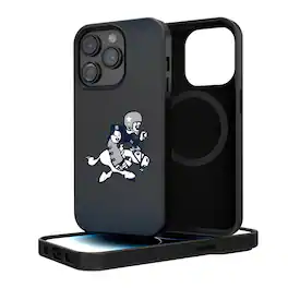Keyscaper - NFL - Dallas Cowboys Linen Logo iPhone Magnetic Bump Case - 15 - Black