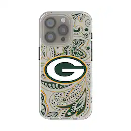 Keyscaper - NFL - Green Bay Packers iPhone Clear Paisley Design Case - 14 - Multicolor