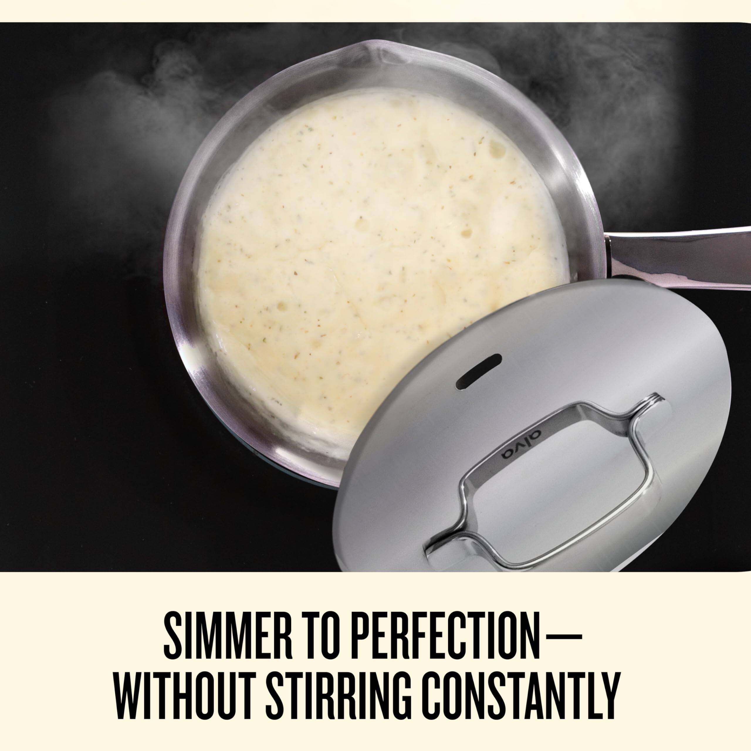 SIMMER TO PERFECTION — WITHOUT STIRRING CONSTANTLY