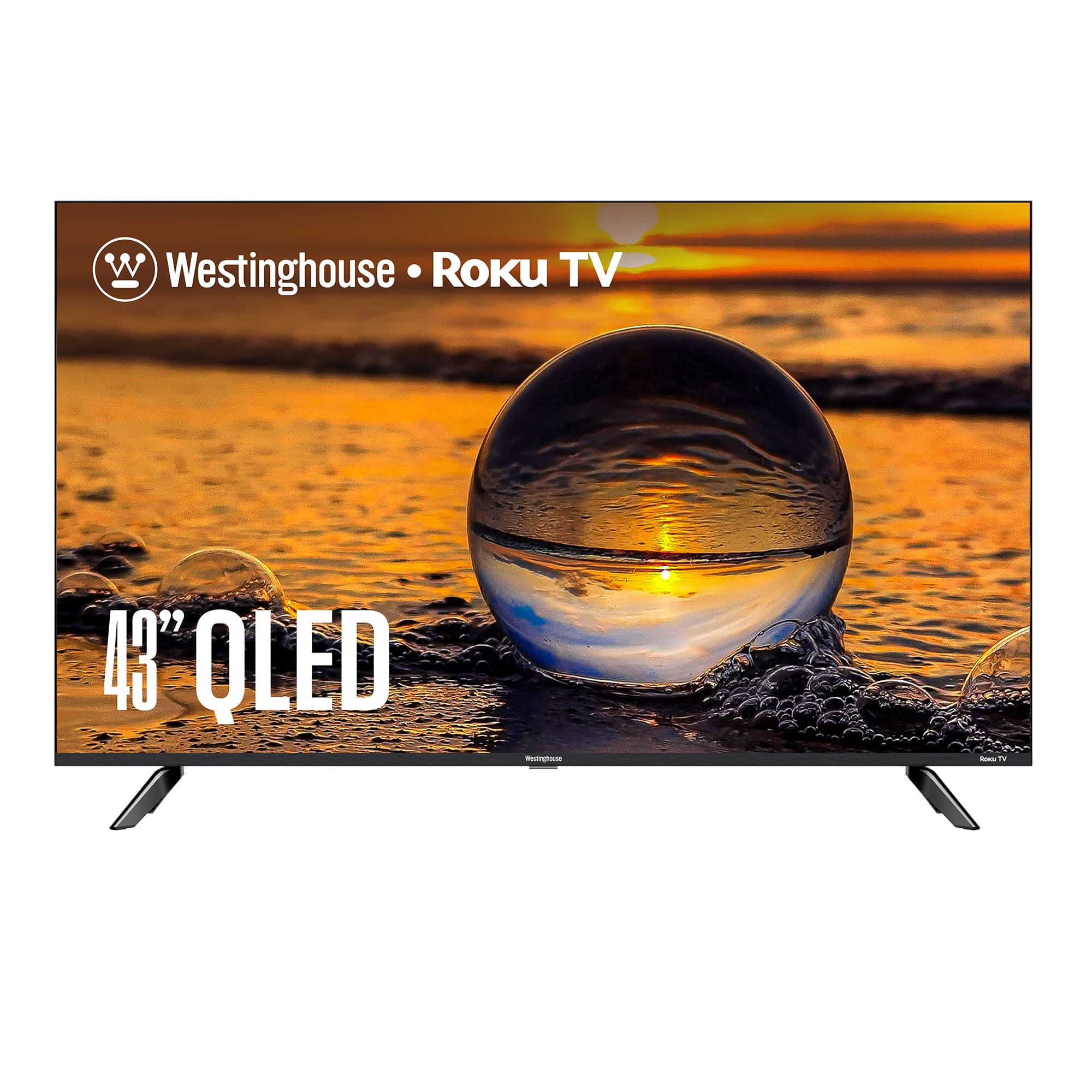 Westinghouse - 43" QLED 4K UHD Smart Roku TV – HDR10+, Dolby Vision, Bluetooth, AirPlay, Alexa & Google Compatible