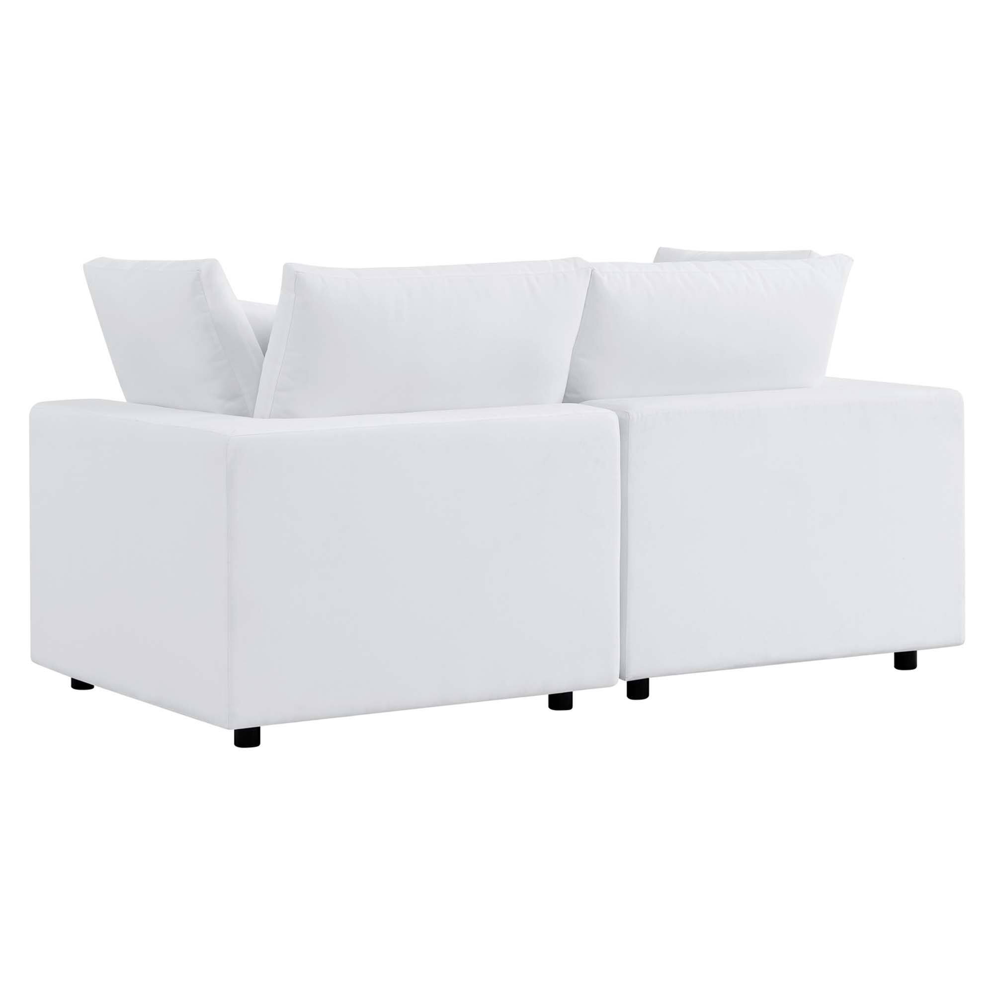 Alt View 1. Modway - Commix Sunbrella® Outdoor Patio Loveseat by Modway - White.