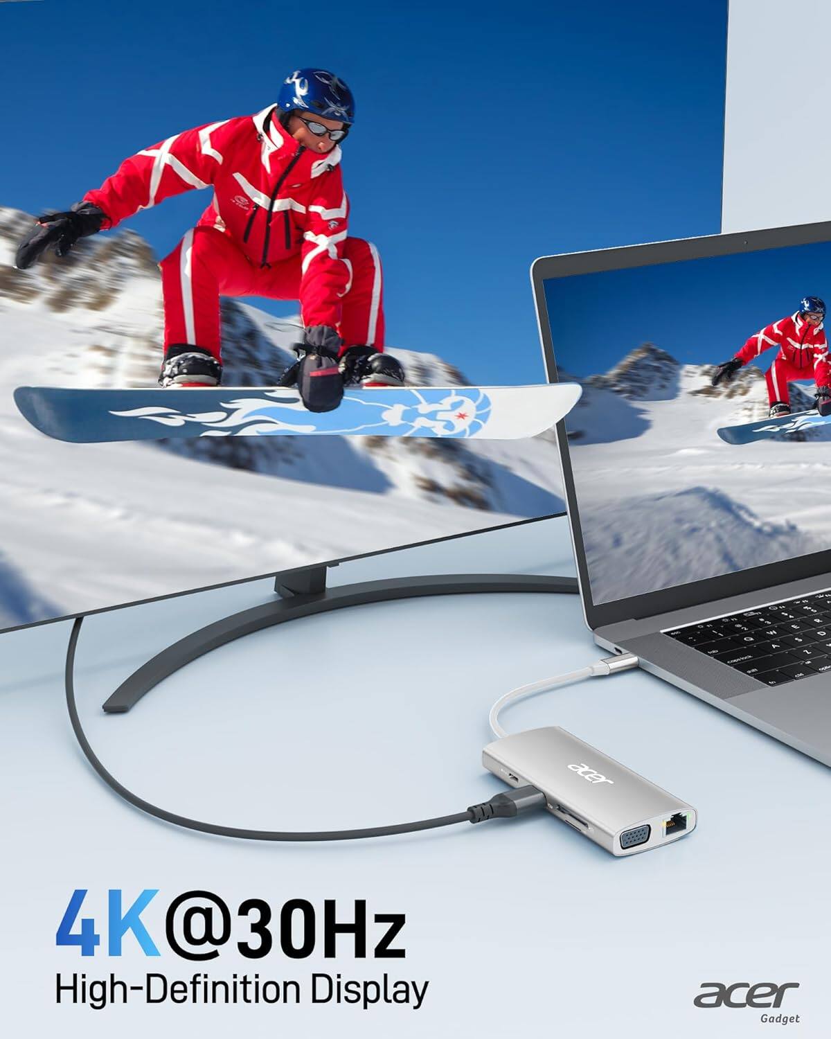 4K@30Hz High-Definition Display  
acer Gadget