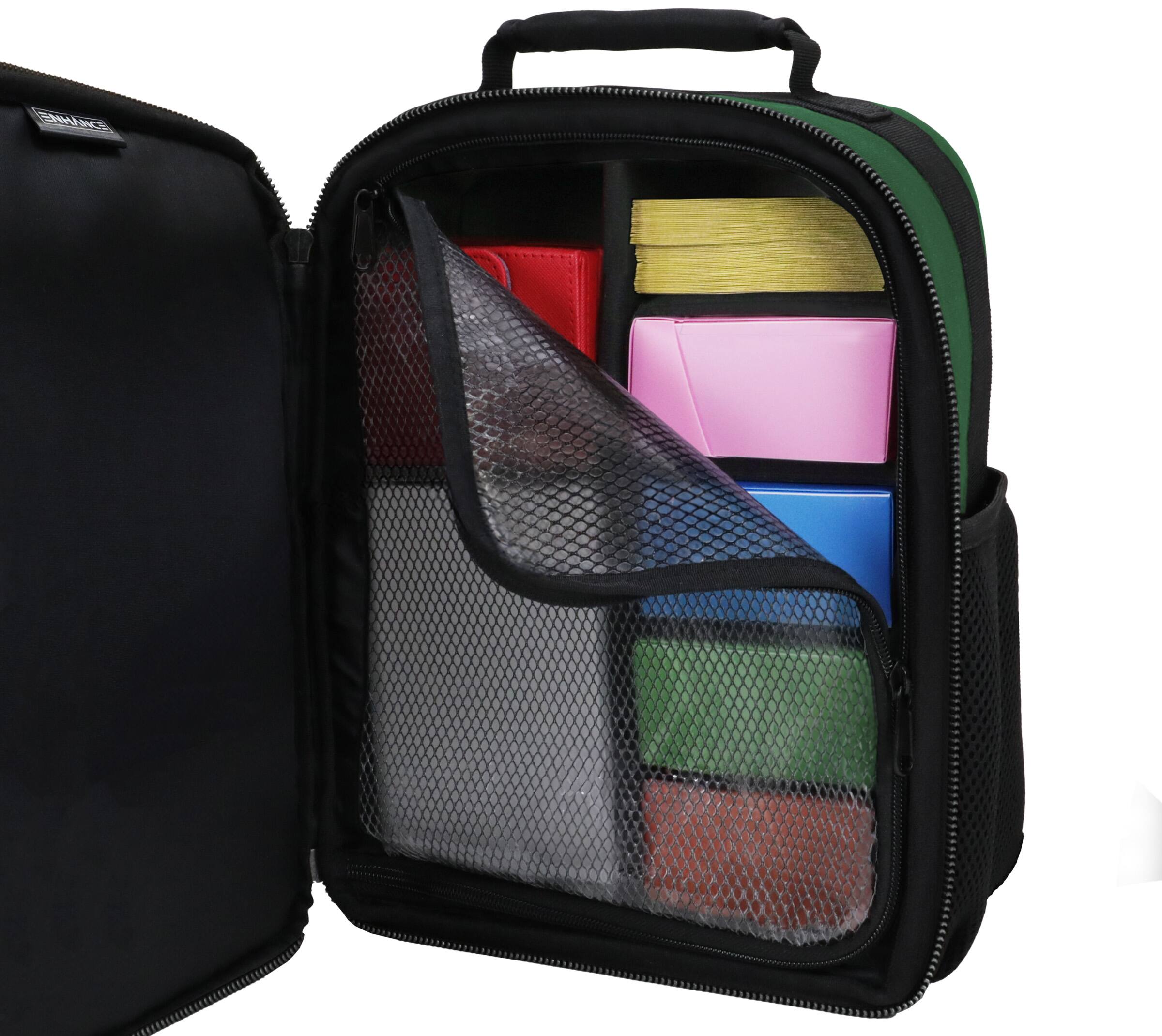 Alt View 4. ENHANCE - ENHANCE Collector's Edition Small MTG Backpack for Deck Boxes (Dragon Green) - Dragon Green.