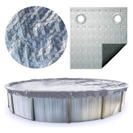 Swimline - Hydrotools Silver King Winter Cover for 15x30 Ft Above Ground Pools