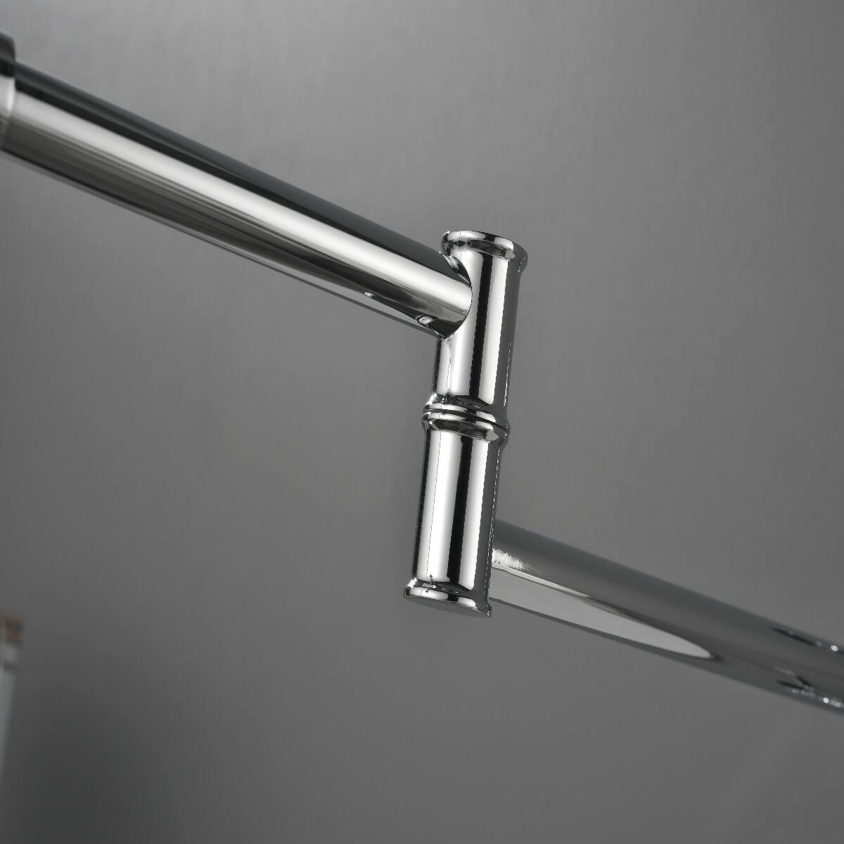 Alt View 7. Ropilly - Ropilly Wall Mounted Pot Filler Faucet, Chrome Brass Folding Kitchen Pot Filler with Double Handles - Chrome.