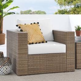 Convene Outdoor Patio Armchair by Modway - Cappuccino White