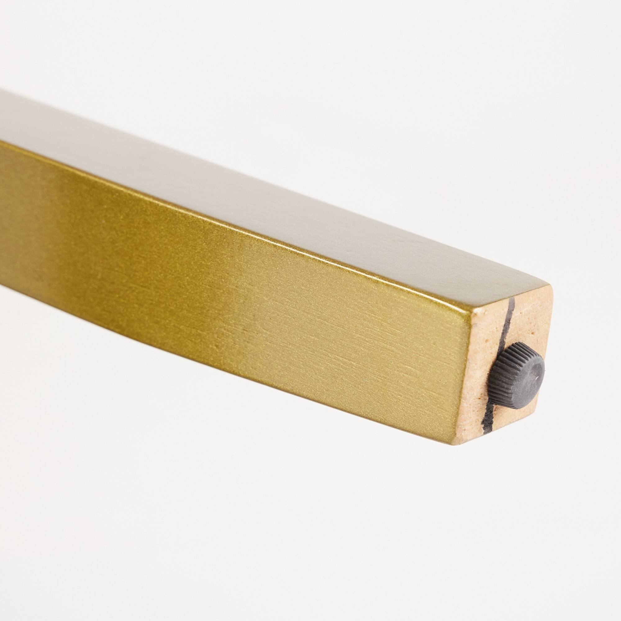 Alt View 10. GOODSILO - Modern Tufted Velvet Dining Chairs with Lion Head Pull Rings and Golden Wooden Legs, Set of 2 - Beige.