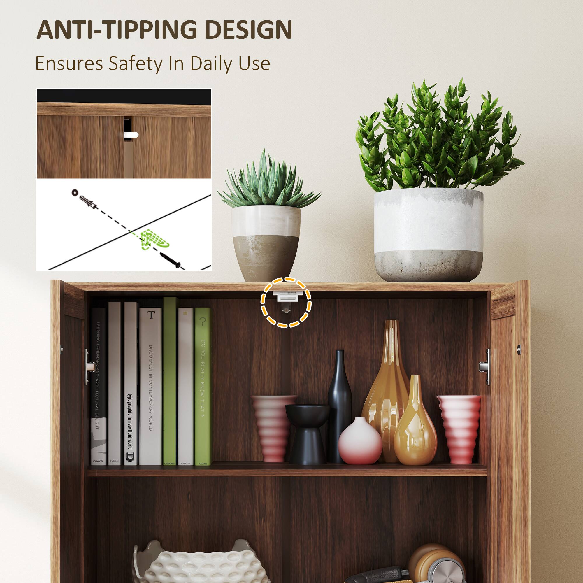 ANTI-TIPPING DESIGN  
Ensures Safety In Daily Use