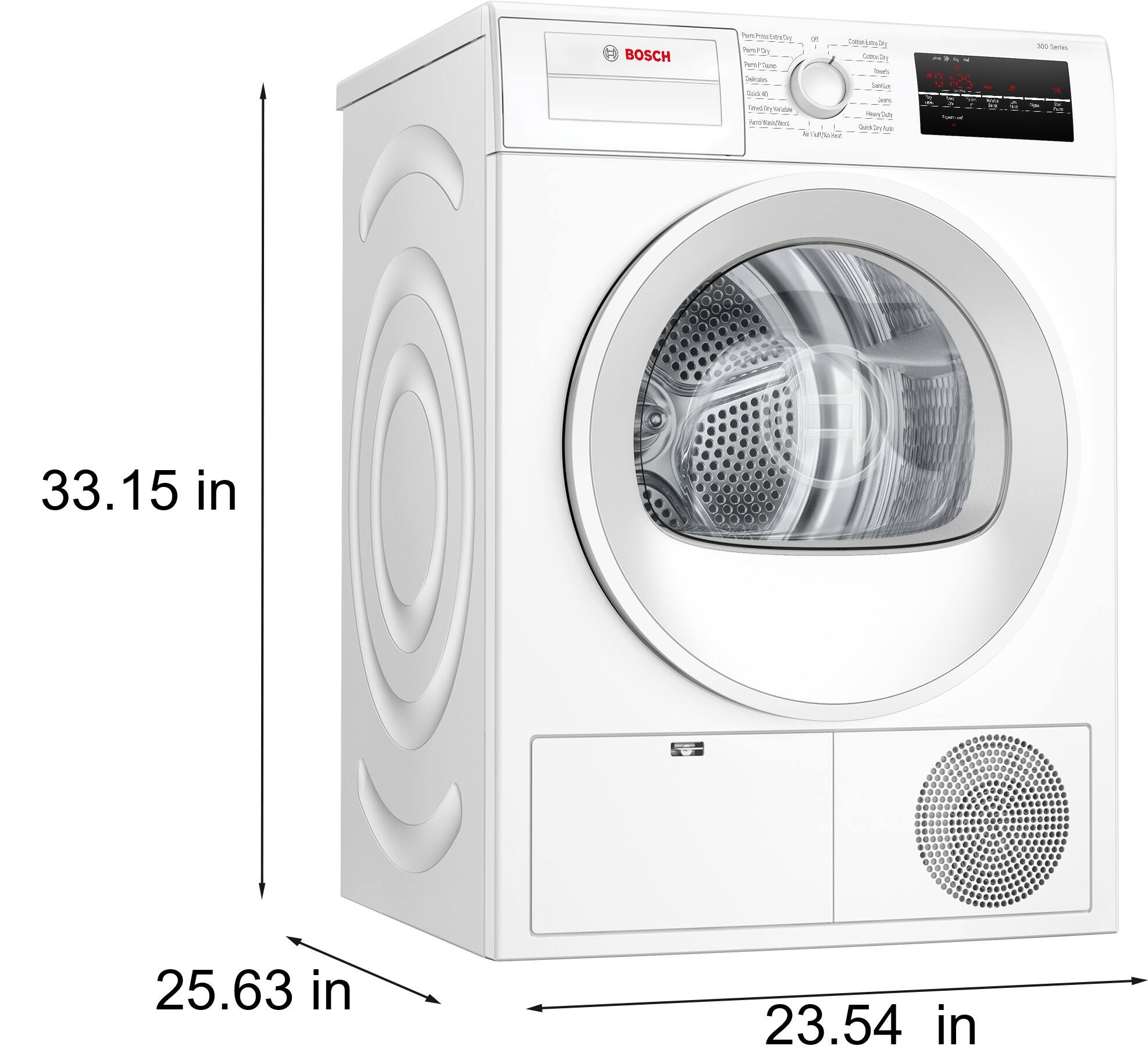 Bosch - 33.15 in - 25.63 in - 23.54 in