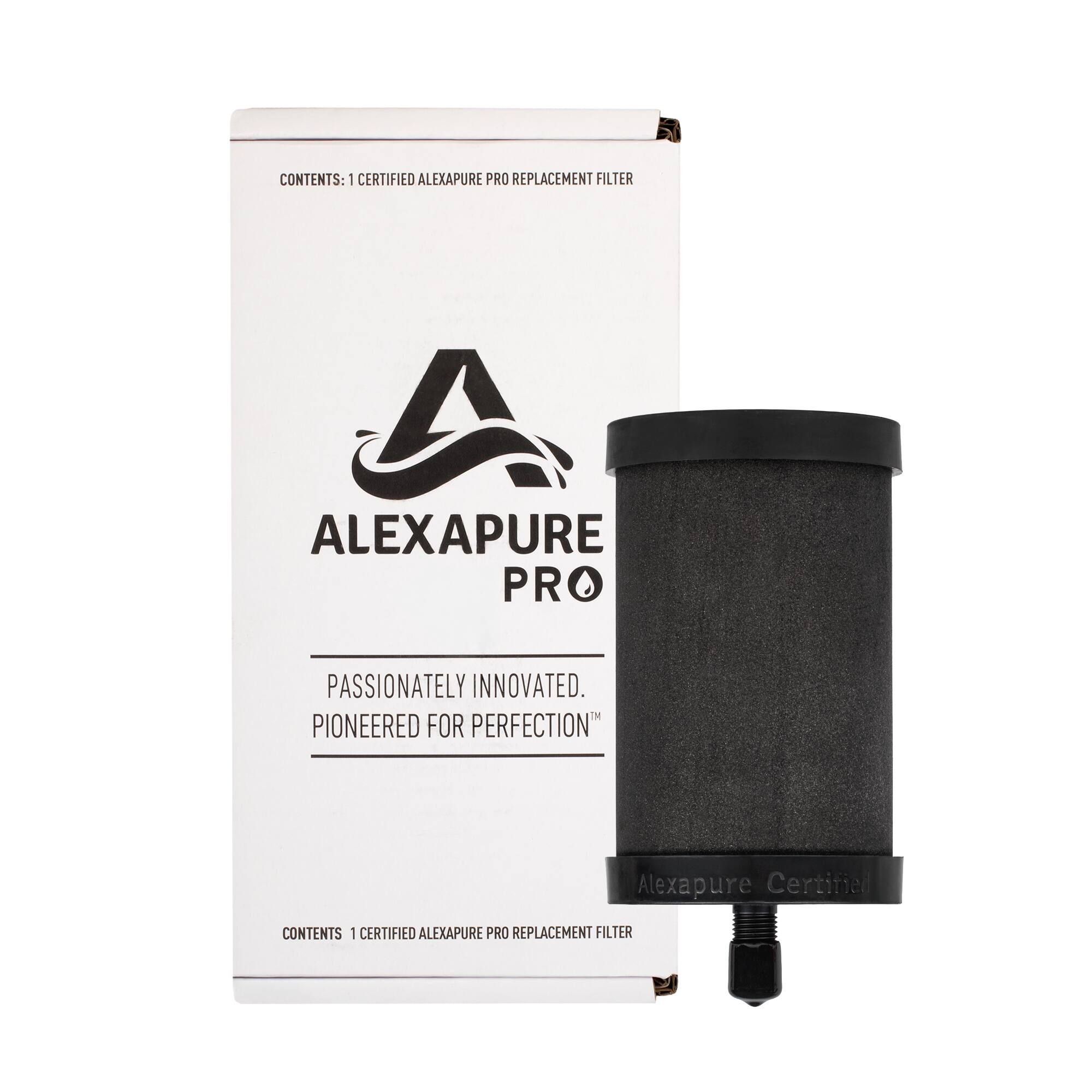 CONTENTS: 1 CERTIFIED ALEXAPURE PRO REPLACEMENT FILTER

ALEXAPURE PRO

PASSIONATELY INNOVATED. PIONEERED FOR PERFECTION

Alexapure Certified