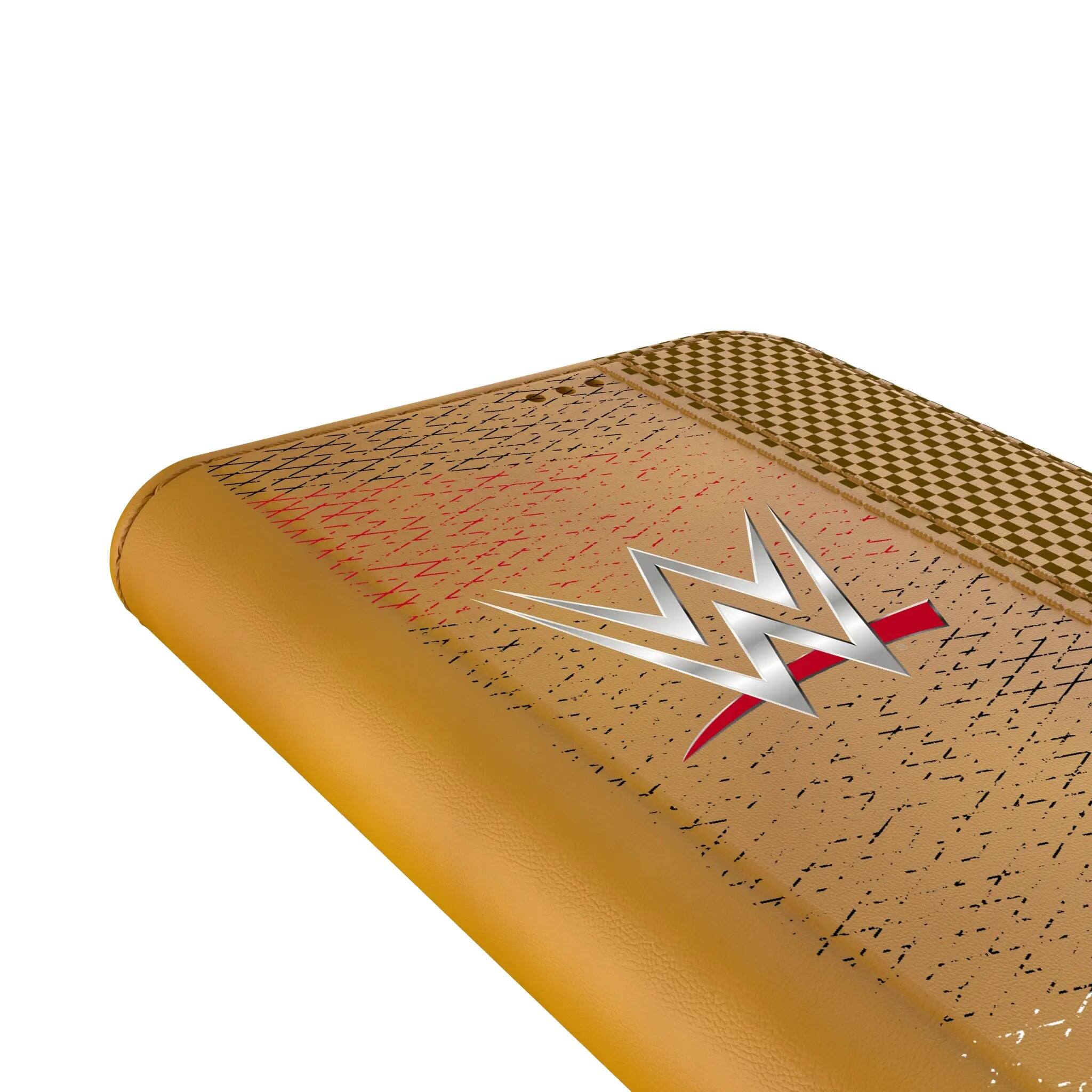 Left. Keyscaper - WWE Steel Folio Phone Case - Samsung Galaxy S25+ - WWE Logo.