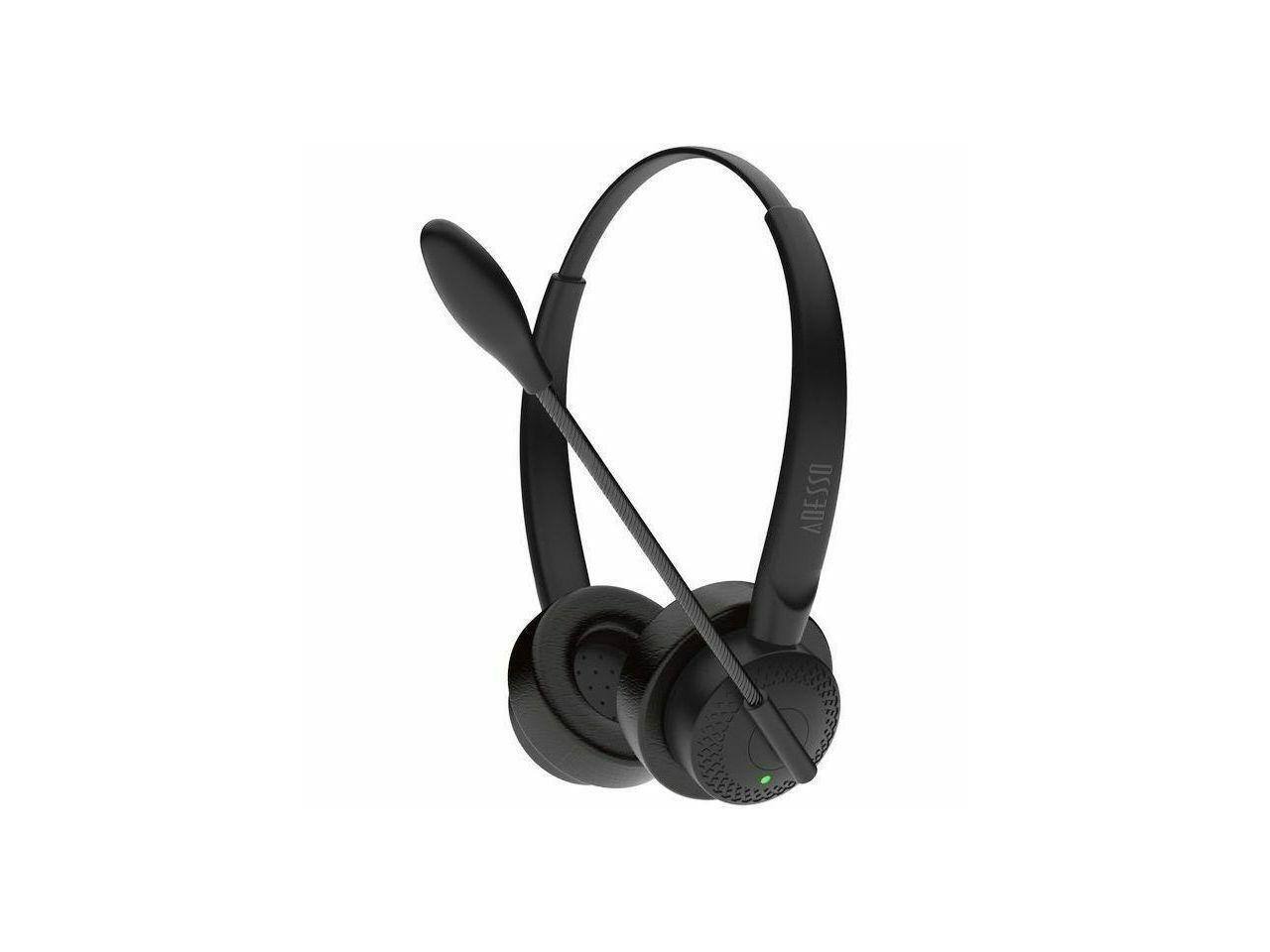 Alt View 5. Adesso - Adesso Xtream P4-TAA Over-the-ear Headset with Push to talk, Black - Red.