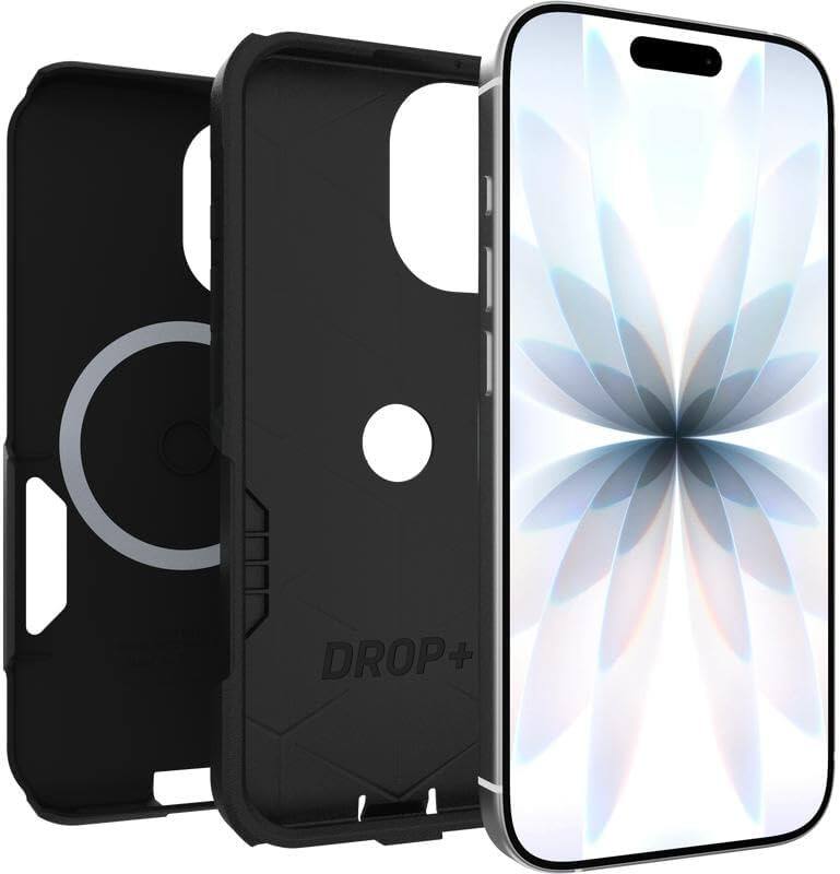Alt View 2. OtterBox - OtterBox iPhone 17 (Only) Bundle: Commuter Series MagSafe Case & Screen Protector - Built-in magnets - Thin & Protective - Black.