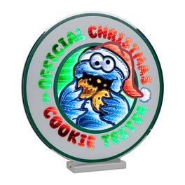 BreeBe - Sesame Street Holiday Cookie Sign Ekkolight 16"H - Red, Green, Blue