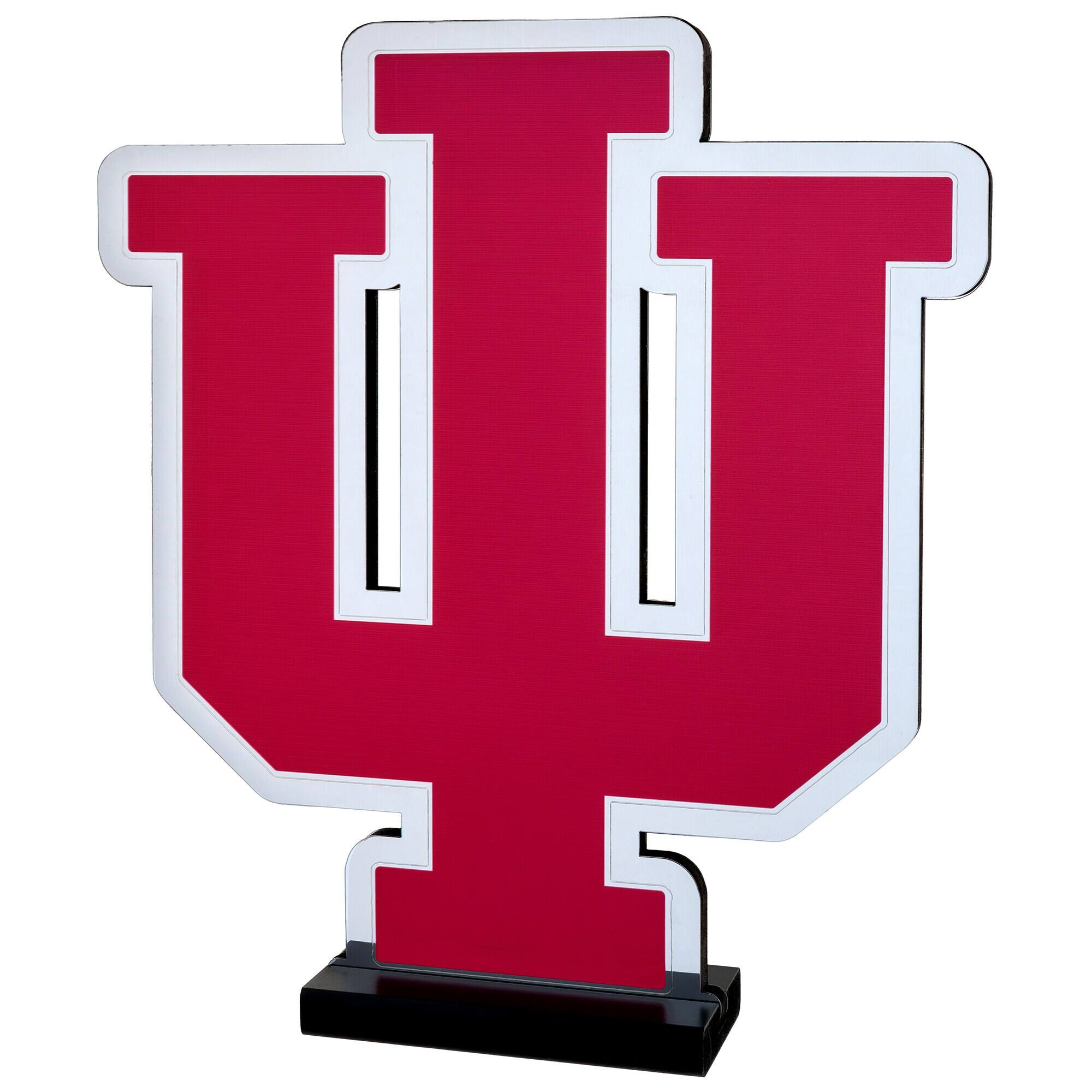 Alt View 1. Sporticulture - Indiana Hoosiers LED Infinity Logo Light - Red.