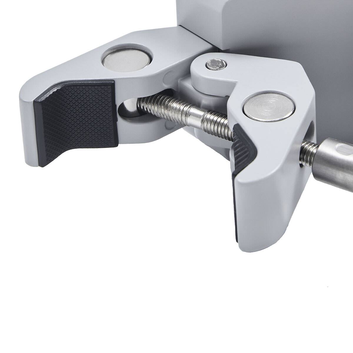 Alt View 7. Amaran - amaran Crab-Shaped Light Stand Clamp for Peak Battery Grip, Silver - White.