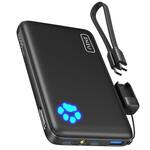 INIU - Portable Charger, Compact 10000mAh PD 22.5W Power Bank for iPhone, Samsung etc - Black