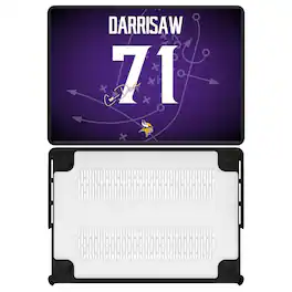 Keyscaper - Christian Darrisaw Minnesota Vikings MacBook Case - Pro 16 in - Multicolor
