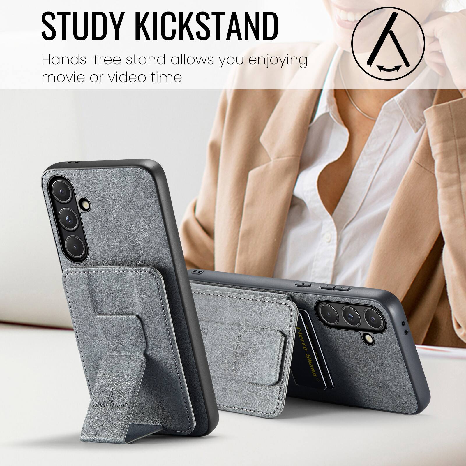 STUDY KICKSTAND  
Hands-free stand allows you enjoying movie or video time