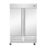 Koolmore - 54 in. Commercial Two-Door Convertible Reach-In Refrigerator/Freezer with 49 Cu. Ft. Capacity, ETL - Stainless Steel