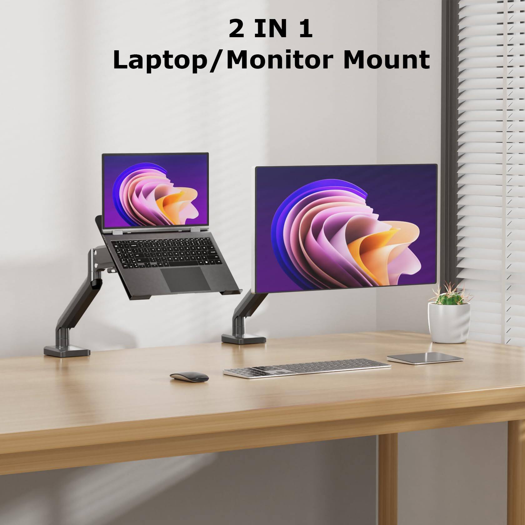 2 IN 1  
Laptop/Monitor Mount