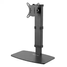 Kanto - Universal Height Adjustable Desktop Monitor Stand for 17" - 32" Monitors - Black