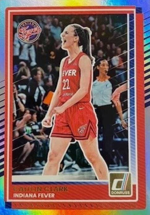 FETRD SreECr 2 EVER 22 CATFIN CLARK INDIANA FEVER 0 DONRUSS