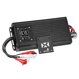 NVX - MVPA4 600W RMS 4-Channel Bridgeable Marine-V Series Micro Class D Waterproof Amplifier for Marine/Powersports/Motorcycle