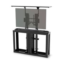 Storm Shell - TV & Soundbar Lift Cabinet Kit, Single Motor - Black