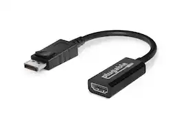 Plugable Technologies - Plugable DP to HDMI Adapter - 4K 60Hz, HDMI 2.0, Ultra-HD Streaming - Black