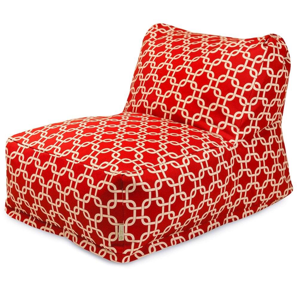 Front. Majestic Home - Chair Lounger Links Red - Red.