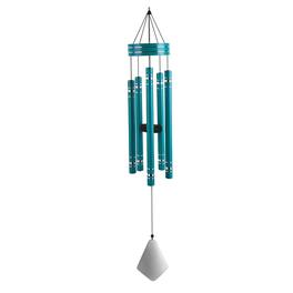 FC Design - 36" Long Tuned Traditional Turquoise Wind Chime Outdoor Patio or Garden Hanging Decoration - Multi-Color