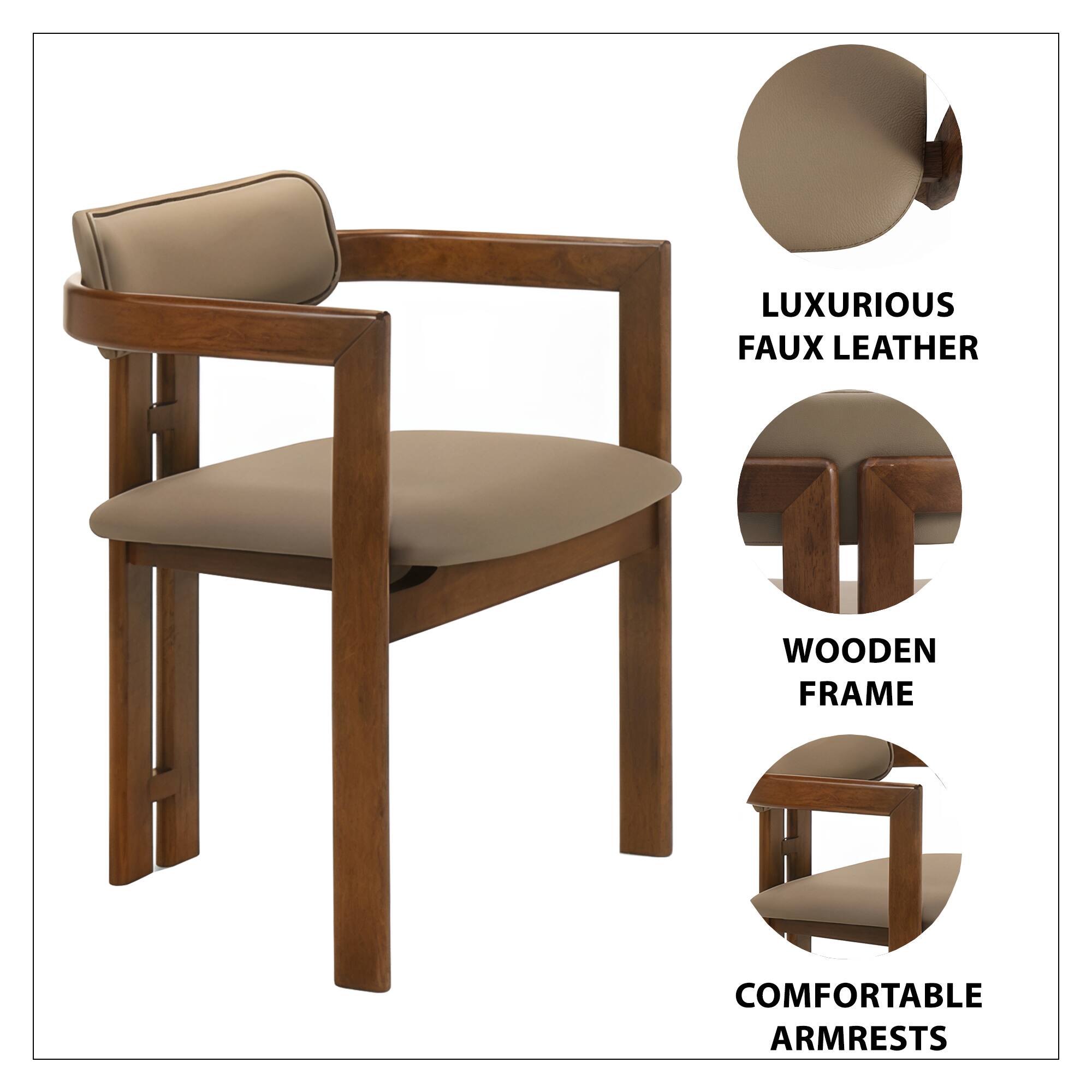 LUXURIOUS FAUX LEATHER  
WOODEN FRAME  
COMFORTABLE ARMRESTS