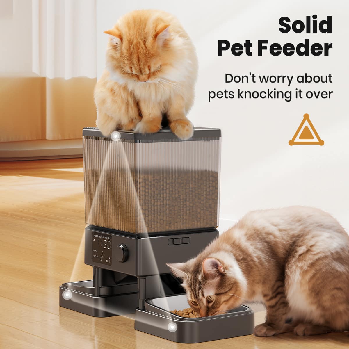 Solid Pet Feeder
Don't worry about pets knocking it over