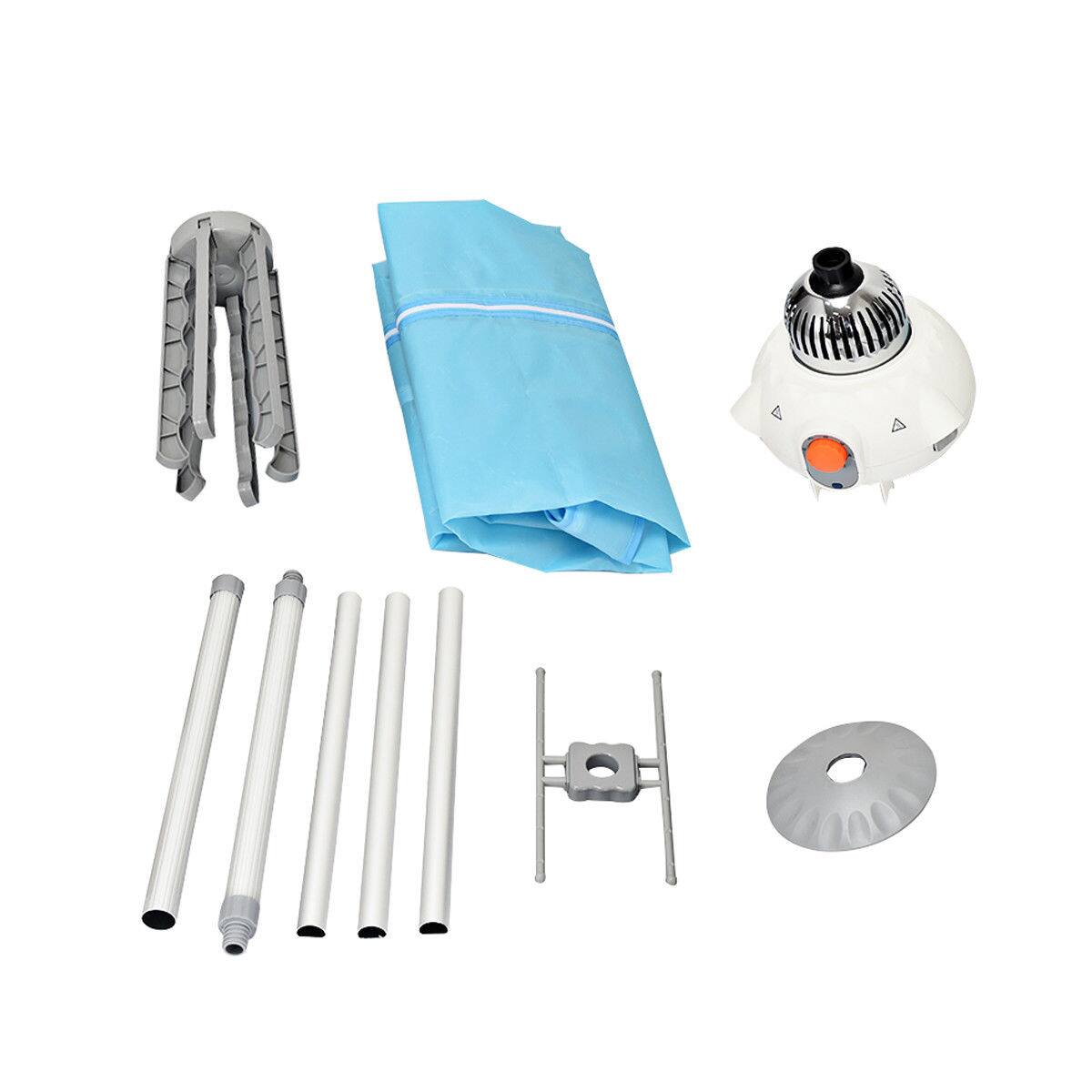 Alt View 7. Costway - Costway Electric Portable Ventless Laundry Dryer, Folding Drying Machine Heater - Blue.