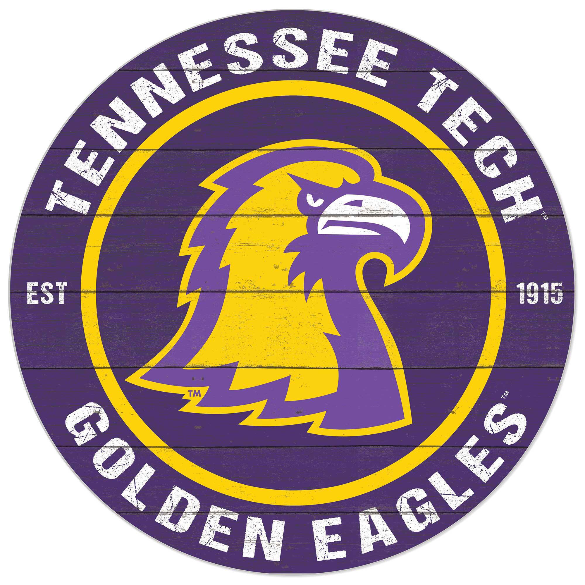 Tennessee Tech Golden Eagles 20'' x 20'' Indoor/Outdoor Circle Sign