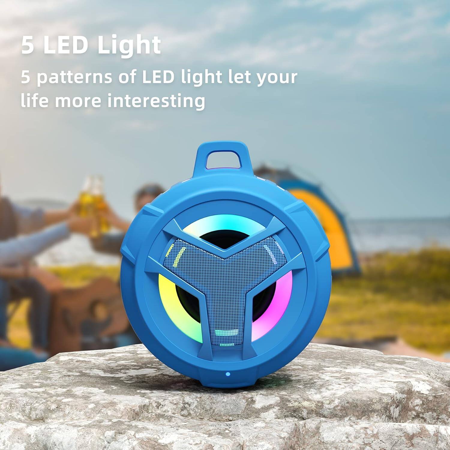 5 LED Light  
5 patterns of LED light let your life more interesting