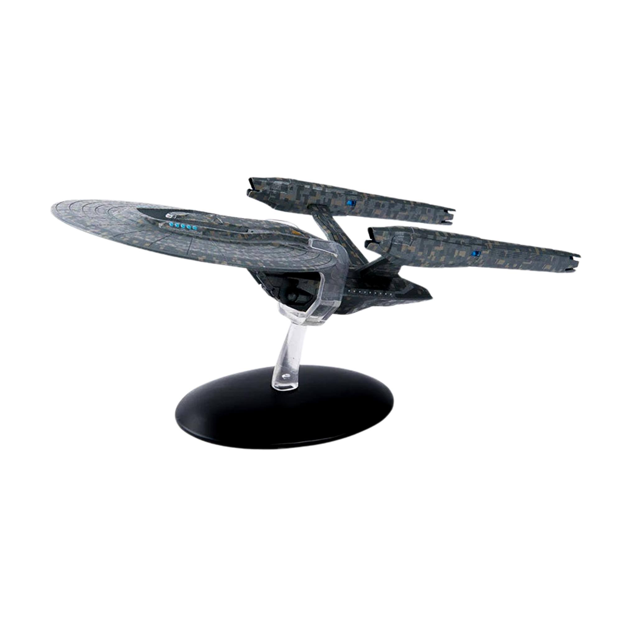 Alt View 2. Eaglemoss - Eaglemoss Star Trek StarShip Replica | USS Vengeance - Grey.