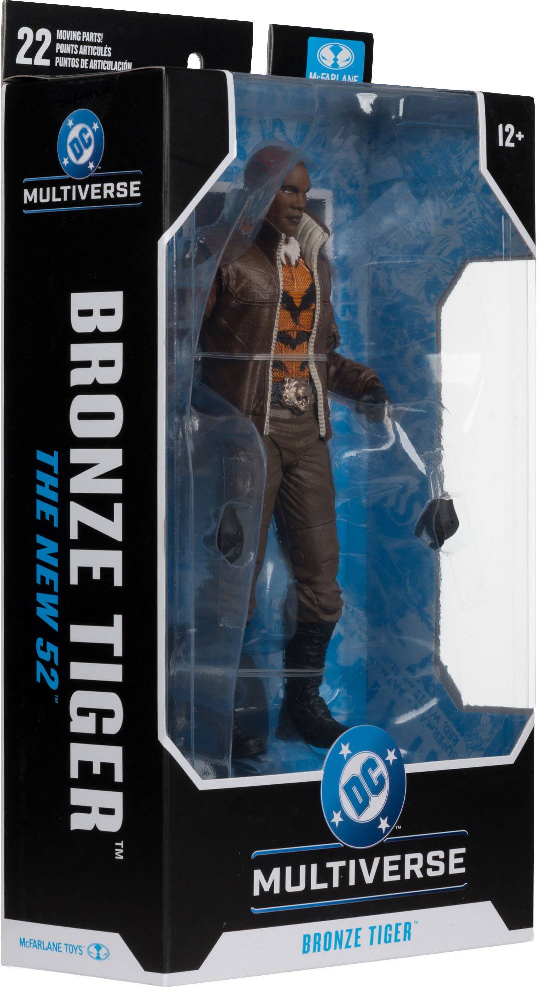 MOVING PARTS!  
22 PUNTOS DE ARTICULACIÓN  
MULTIVERSE  
THE NEW 52  
BRONZE TIGER  
DC  
McFARLANE TOYS  
12+